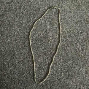 White beaded necklace